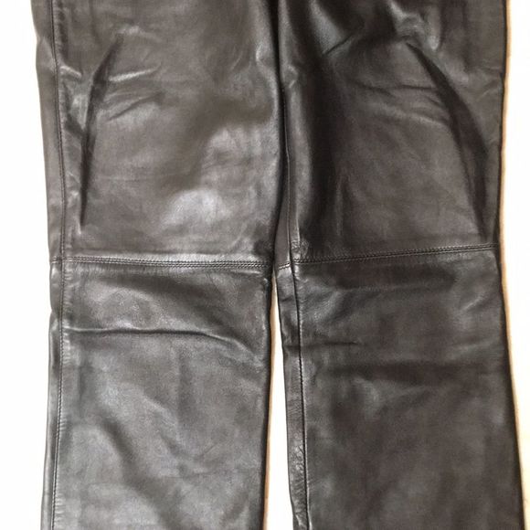 Sigrid Olsen 100% Leather Pants Sz 4 - Picture 5 of 5